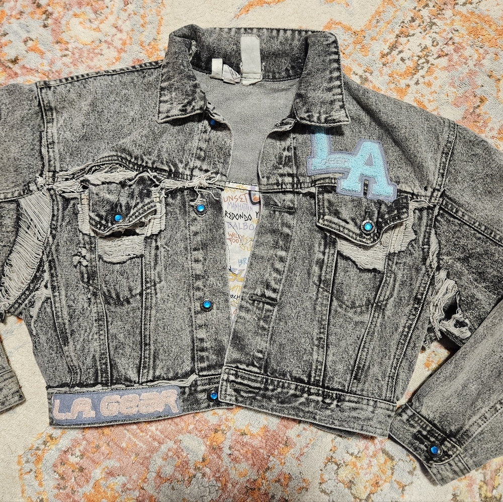 VINTAGE LA GEAR denim jacket, M